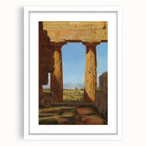 Romanticism Art: Temple of Neptune at Paestum - Historic Landscape Print
