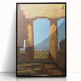 Romanticism Art: Temple of Neptune at Paestum - Historic Landscape Print