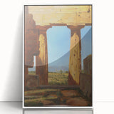 Romanticism Art: Temple of Neptune at Paestum - Historic Landscape Print