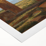 Romanticism Art: Temple of Neptune at Paestum - Historic Landscape Print