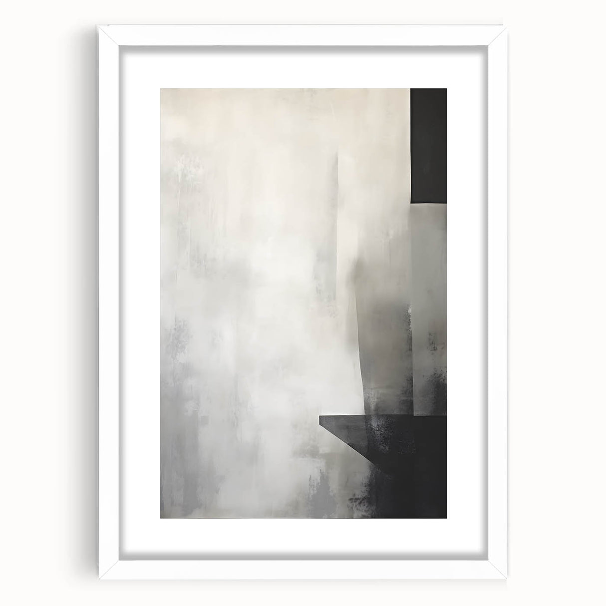 Minimalist Dining Room Wall Art – Modern Gray & Black Print