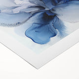 Abstract floral canvas art print featuring vibrant colors and intricate designs, rolled for easy shipping in a protective cardboard tube. Ideal for home decor.