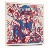 Expressionist Art - Smoking Peasant by Ernst Ludwig Kirchner