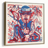 Expressionist Art - Smoking Peasant by Ernst Ludwig Kirchner