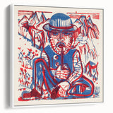 Expressionist Art - Smoking Peasant by Ernst Ludwig Kirchner