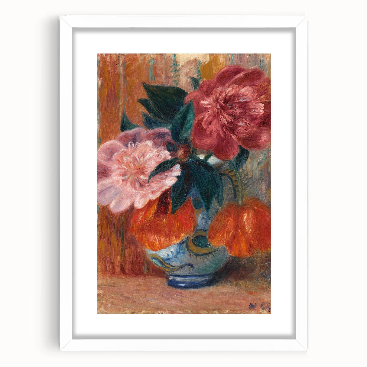 Modern Wall Art - Vibrant Floral Still Life of Tulips and Peonies for Decor