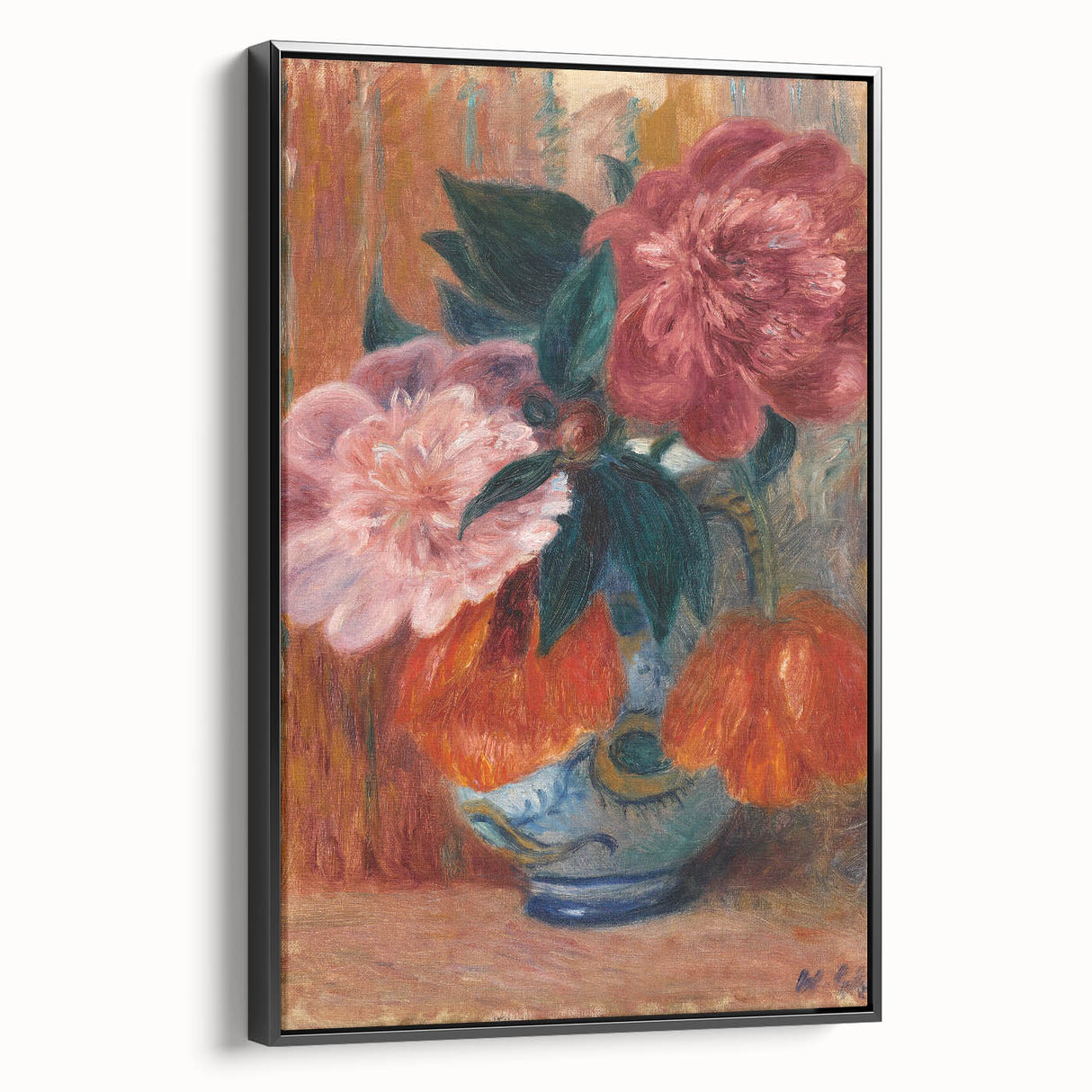 Modern Wall Art - Vibrant Floral Still Life of Tulips and Peonies for Decor