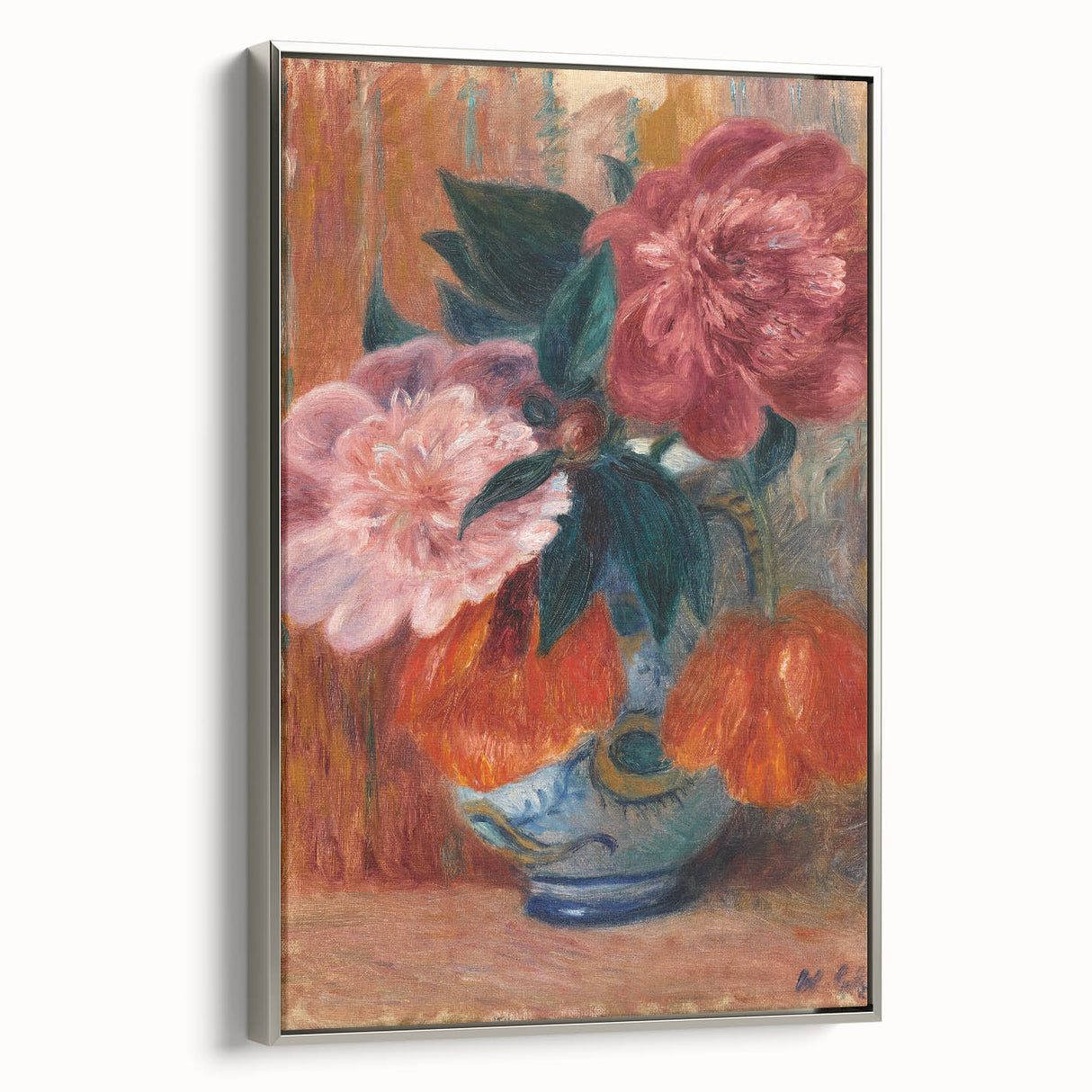Modern Wall Art - Vibrant Floral Still Life of Tulips and Peonies for Decor
