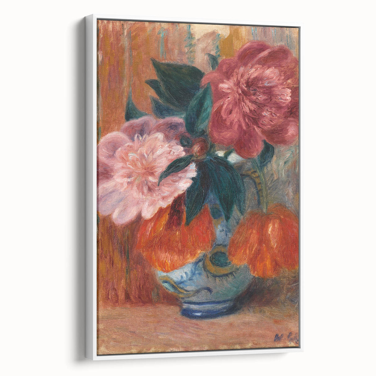 Modern Wall Art - Vibrant Floral Still Life of Tulips and Peonies for Decor