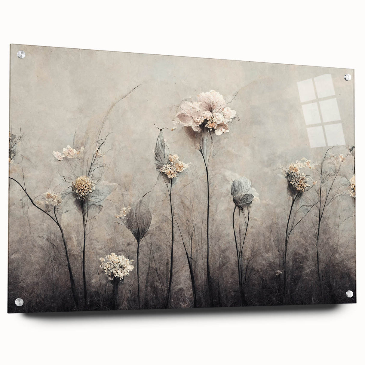 Contemporary Floral Wall Art – Large Canvas & Framed Print