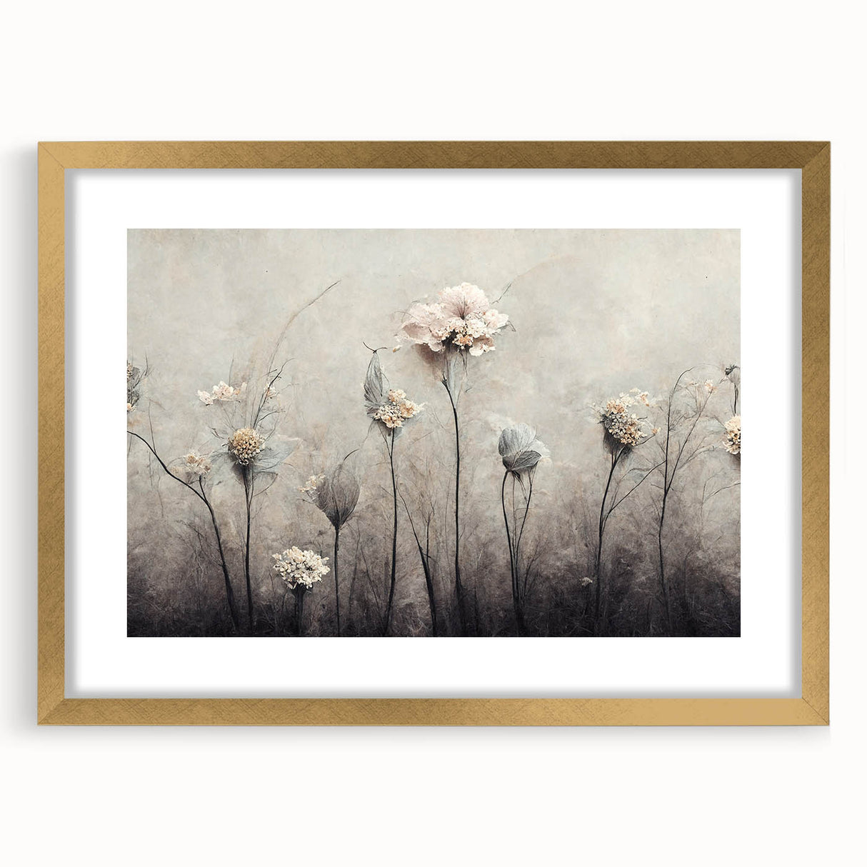 Contemporary Floral Wall Art – Large Canvas & Framed Print