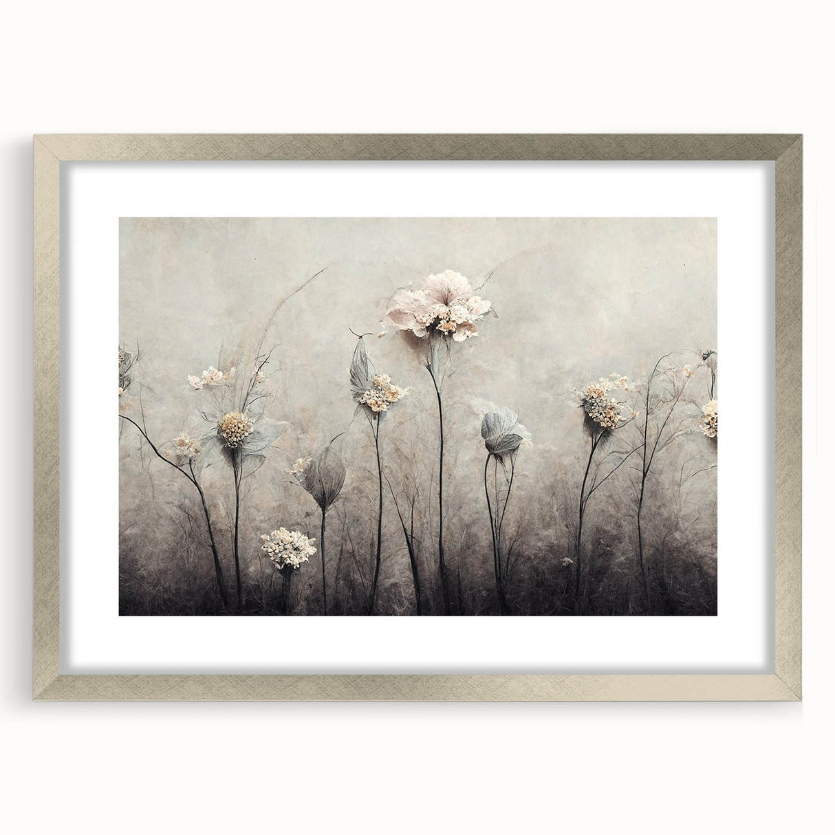 Contemporary Floral Wall Art – Large Canvas & Framed Print