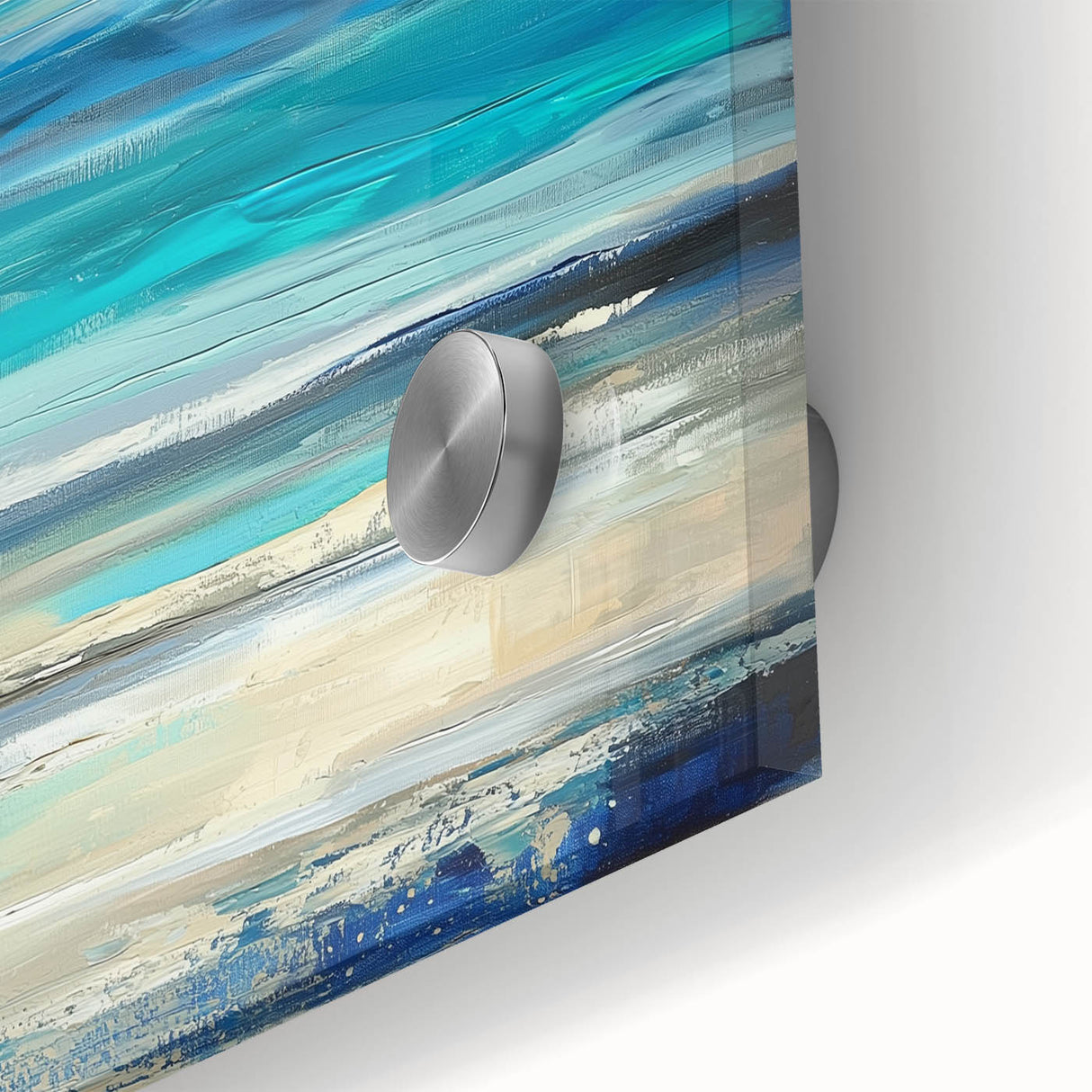 Ocean Breeze Abstract Wall Art – Blue & Teal Modern Canvas Print