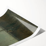 Modern Wall Art - Atmospheric Landscape with Rider for Tranquil Decor