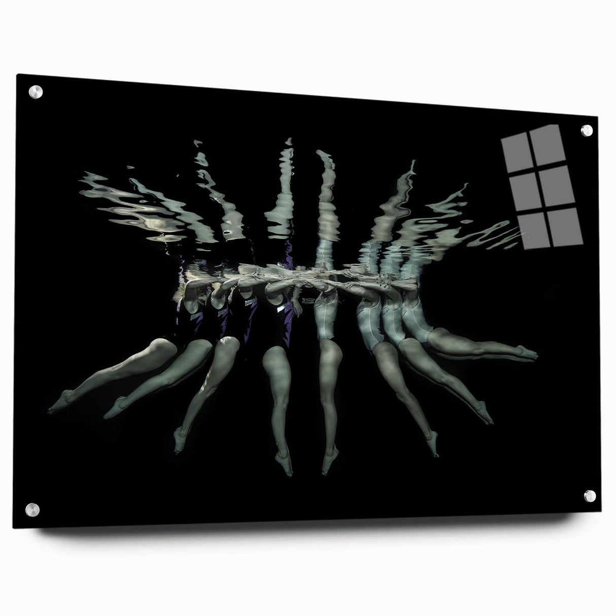 Synchronized Flow – Underwater Emotive Figure Wall Art Print