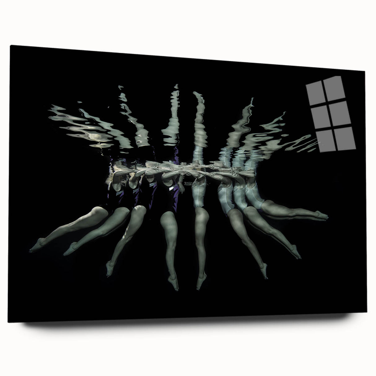 Synchronized Flow – Underwater Emotive Figure Wall Art Print