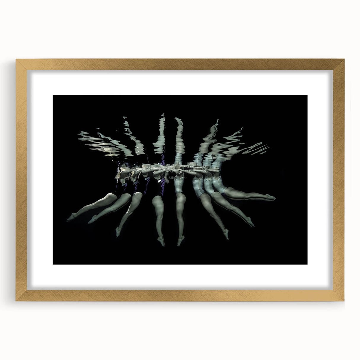 Synchronized Flow – Underwater Emotive Figure Wall Art Print