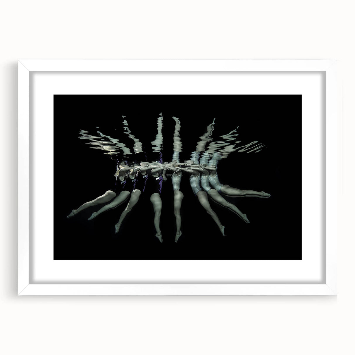 Synchronized Flow – Underwater Emotive Figure Wall Art Print