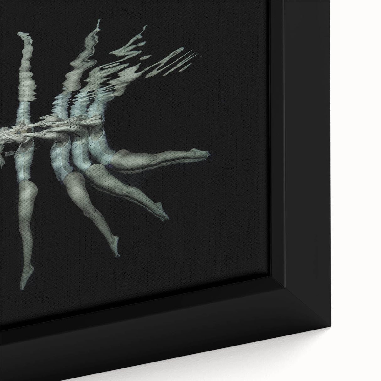 Synchronized Flow – Underwater Emotive Figure Wall Art Print