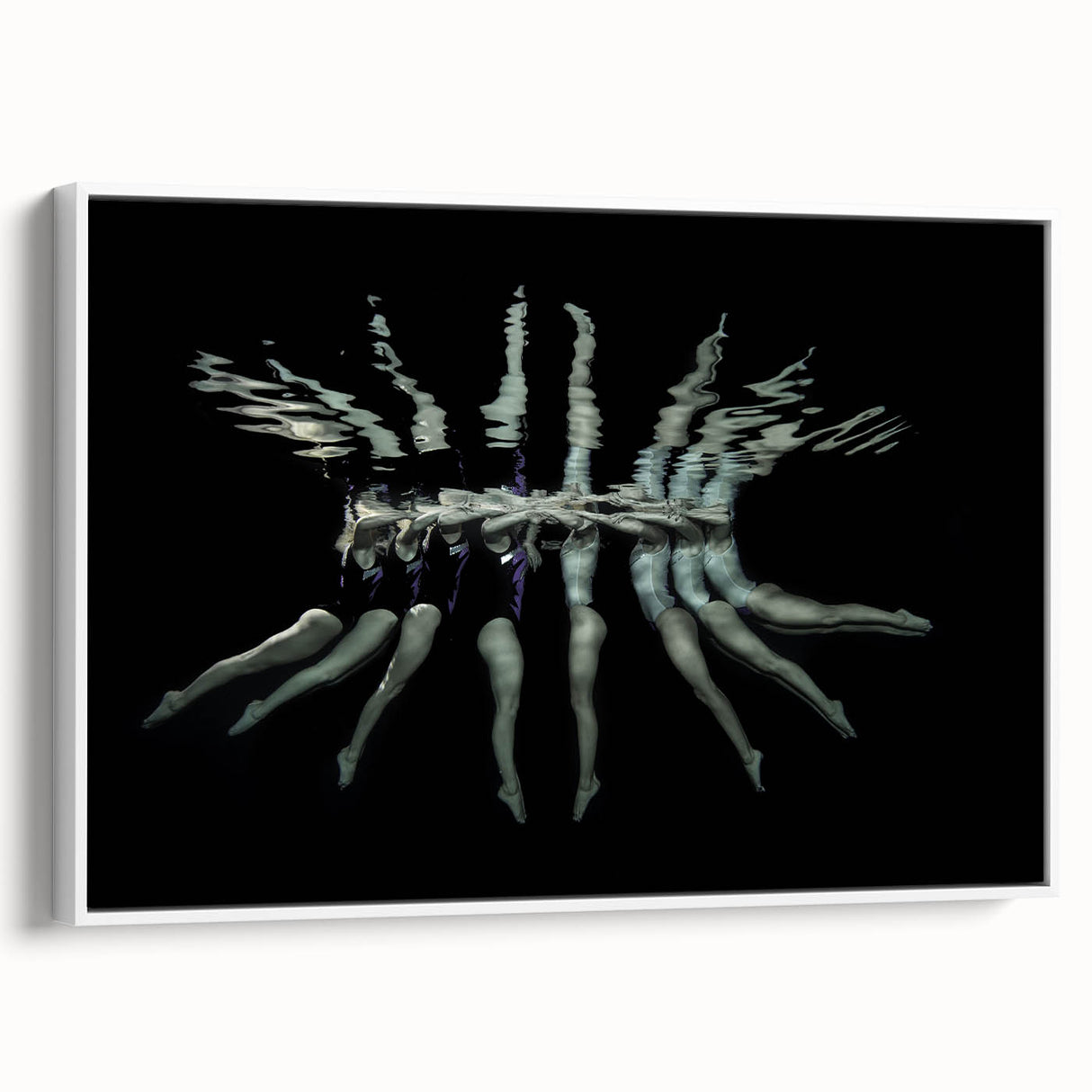 Synchronized Flow – Underwater Emotive Figure Wall Art Print