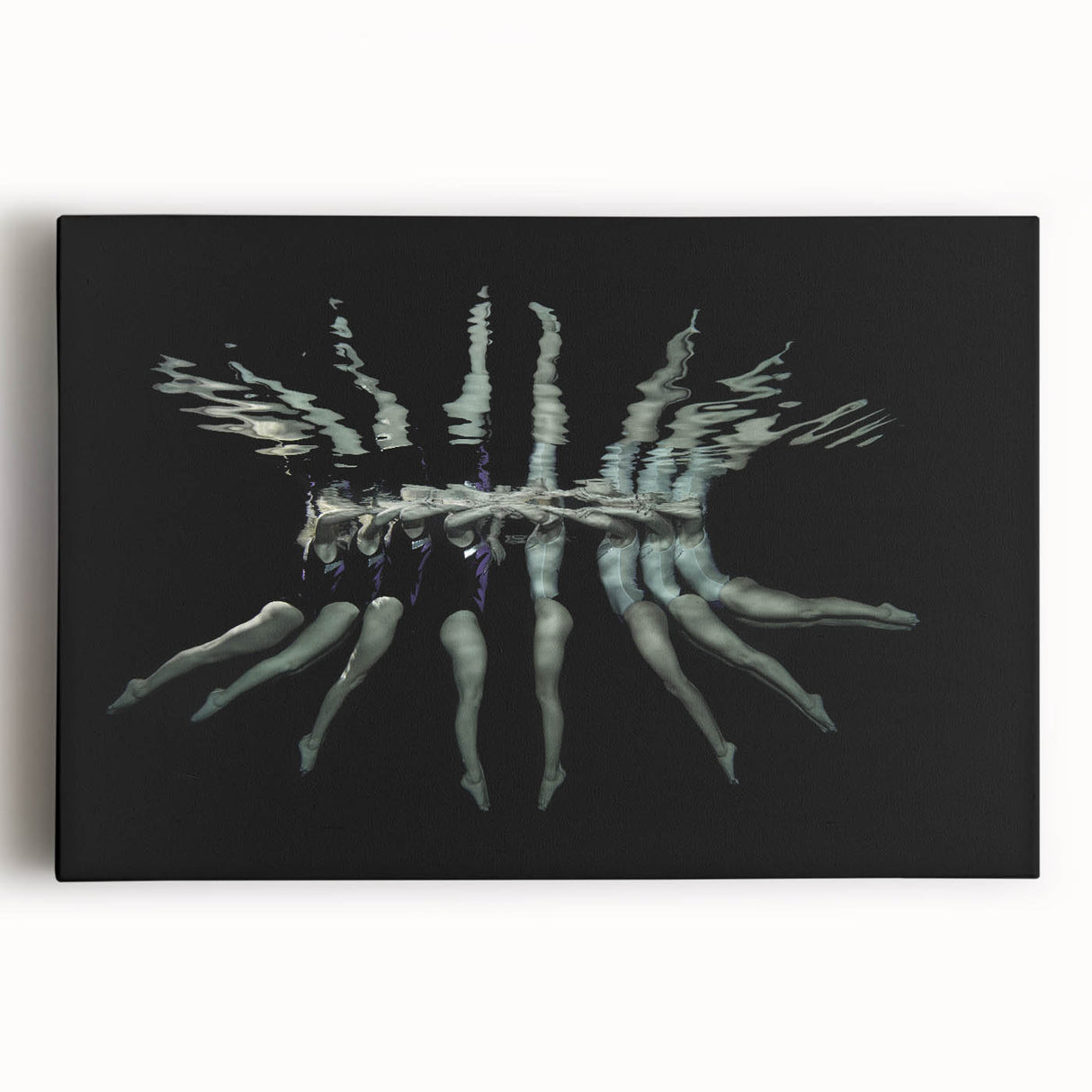 Synchronized Flow – Underwater Emotive Figure Wall Art Print