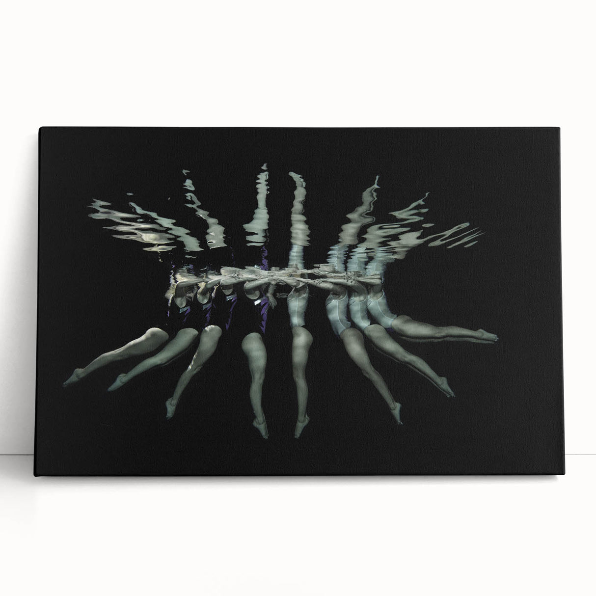 Synchronized Flow – Underwater Emotive Figure Wall Art Print