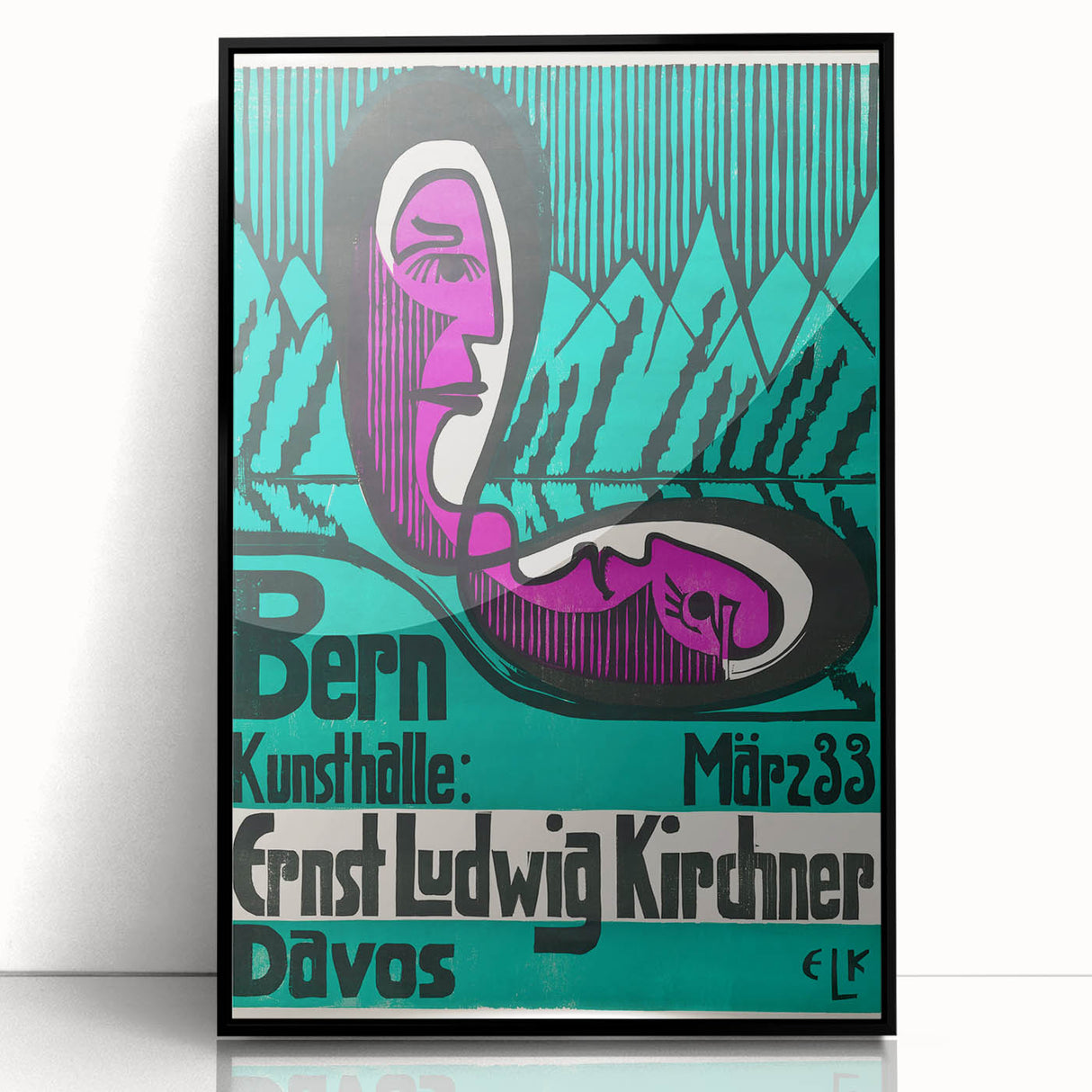 Expressionist Art Poster – Vibrant Abstract Bern Kunsthalle Wall Art