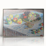 Apples and Grapes - Colorful Still Life by Claude Monet