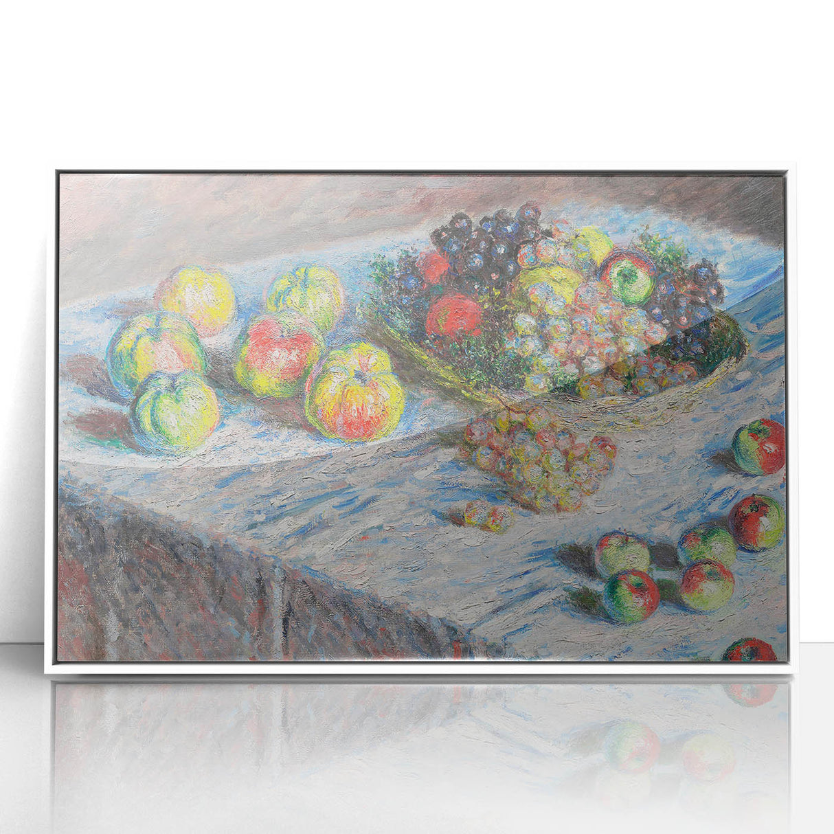 Apples and Grapes - Colorful Still Life by Claude Monet