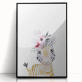 Floral Baby Zebra Girls Room Wall Art – Nursery Print