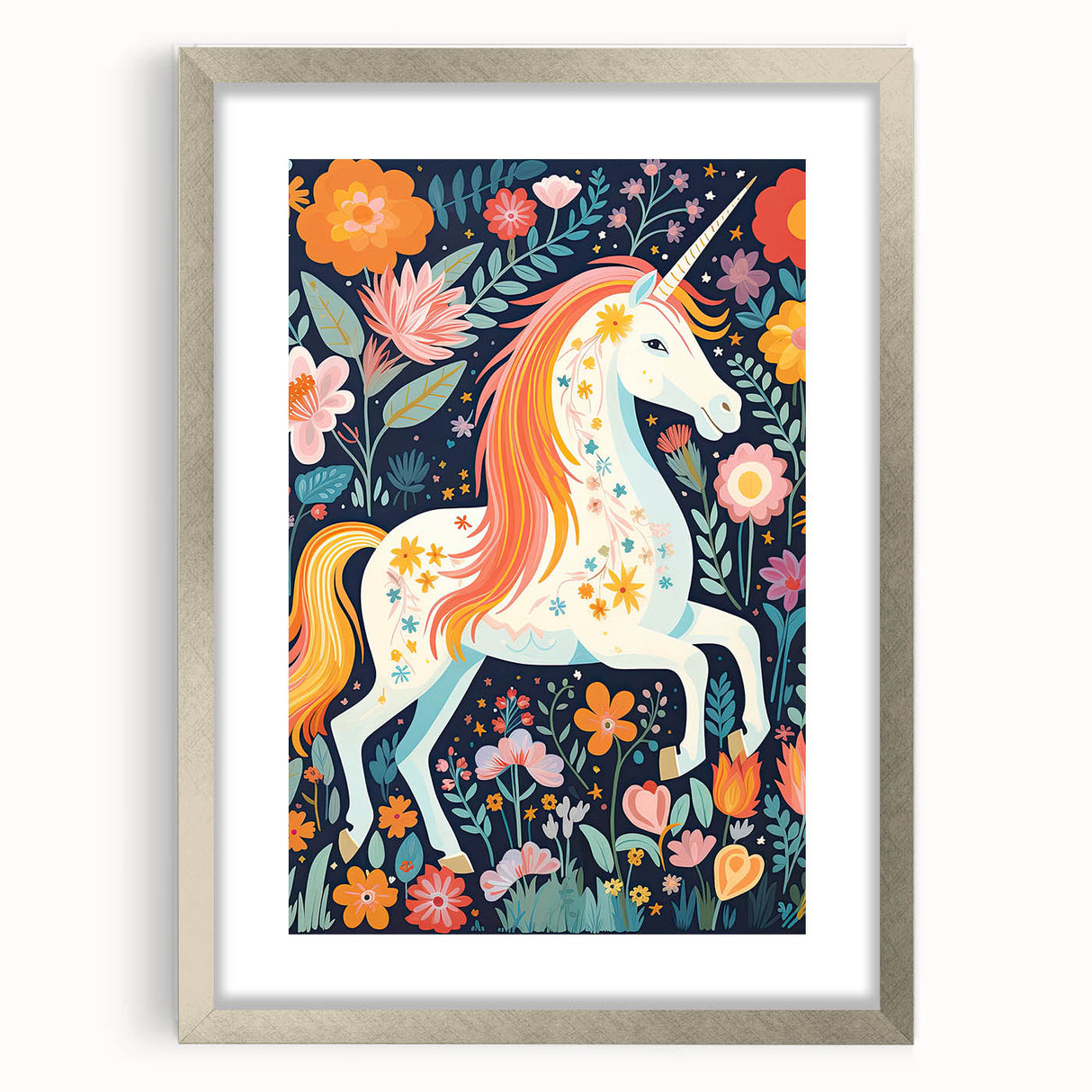 Magical Unicorn Nursery Wall Art – Framed Acrylic Art Prints