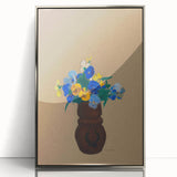 Modern Wall Art - Pansies by Odilon Redon - Abstract Floral Art Print