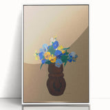 Modern Wall Art - Pansies by Odilon Redon - Abstract Floral Art Print