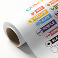 Colors Learning Wall Art - Kids Educational Color Chart Poster