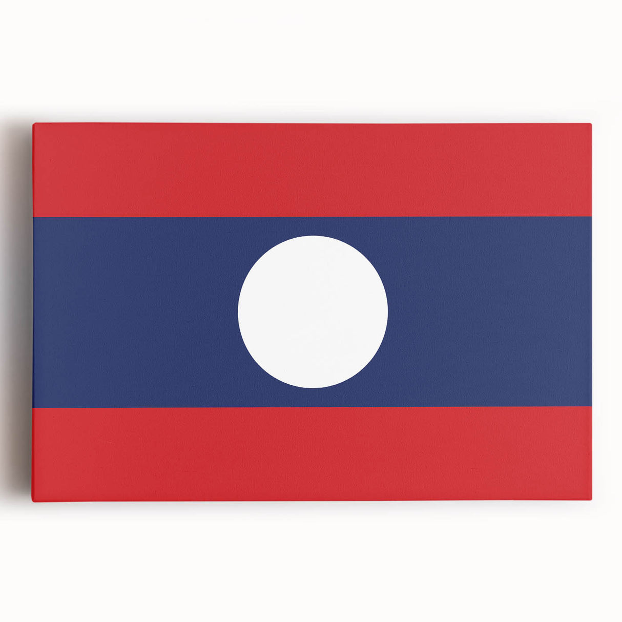 Black and white photograph of a Laos landscape on stretched canvas, suitable as large kitchen wall art.