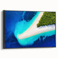 Black and white framed canvas of a vintage Croatian landscape, ideal for bedroom wall art.