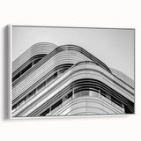 Vintage poster art of London scenery on extra-large framed canvas, featuring vibrant colors against a black background.