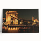 Black and white photograph of a European cityscape on a large stretched canvas, suitable for kitchen wall art.