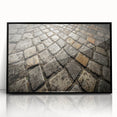 Large abstract wall art depicting the Rome skyline in muted earth tones on a framed acrylic panel.