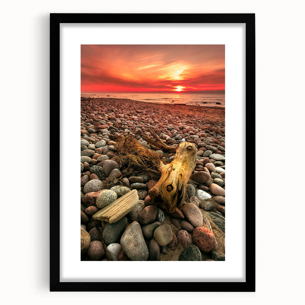 Extra large colorful art print depicting abstract European scenery in vibrant hues on a textured canvas.