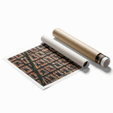 Extra large rolled print depicting a vibrant floral scene in Barcelona, ideal for classy bathroom wall art.