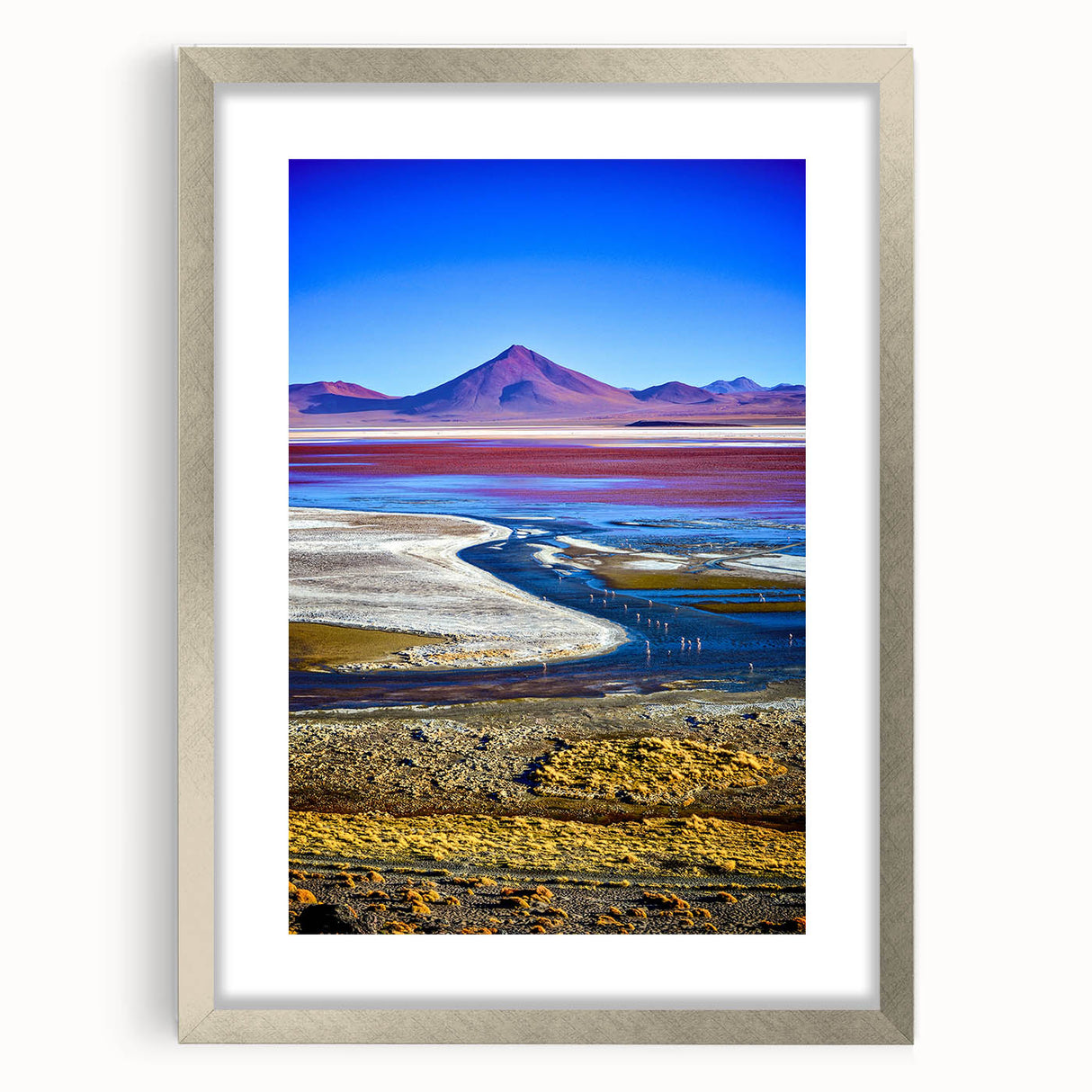 Textured abstract art print featuring muted earth tones on a framed canvas, ideal for bedroom wall decor.