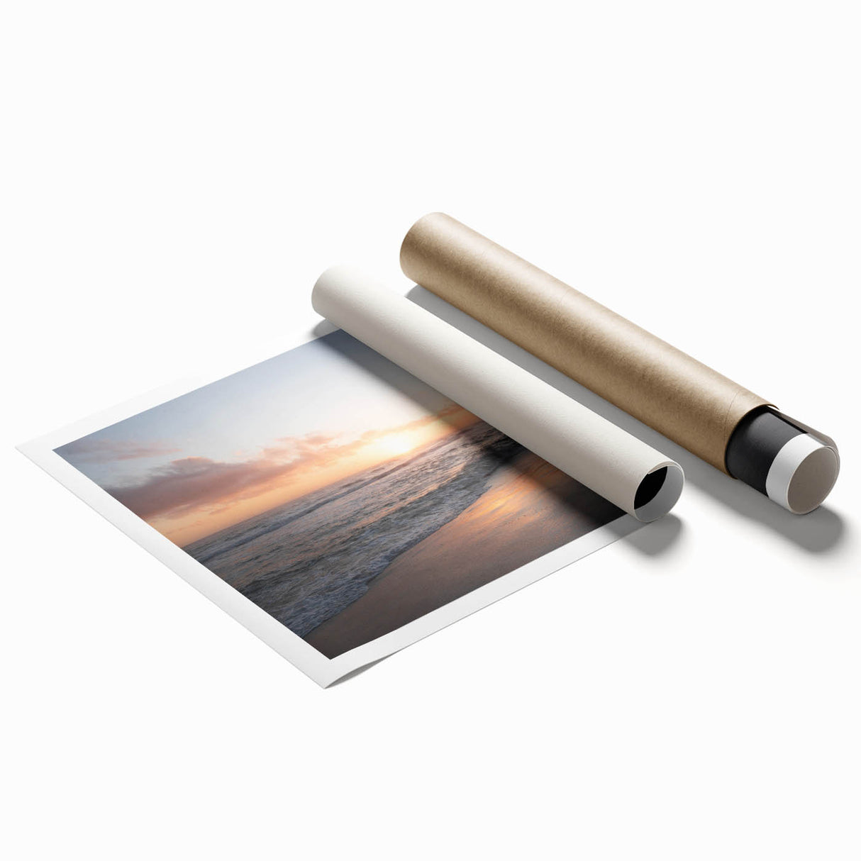 Extra large rolled print of Alabama scenery with vibrant floral elements, ideal for classy bathroom wall art.
