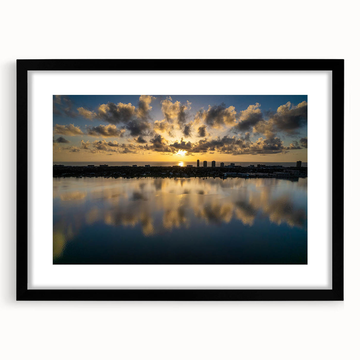 Extra large abstract art print featuring vibrant, colorful textures; framed in black, ideal for living room decor.