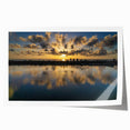 Extra large rolled print of Daytona scenery with floral designs in muted colors, ideal for dining room wall art.