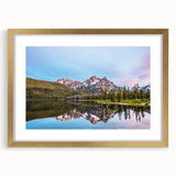 Extra large abstract art print of Idaho scenery in textured style, featuring earthy tones on a framed canvas.