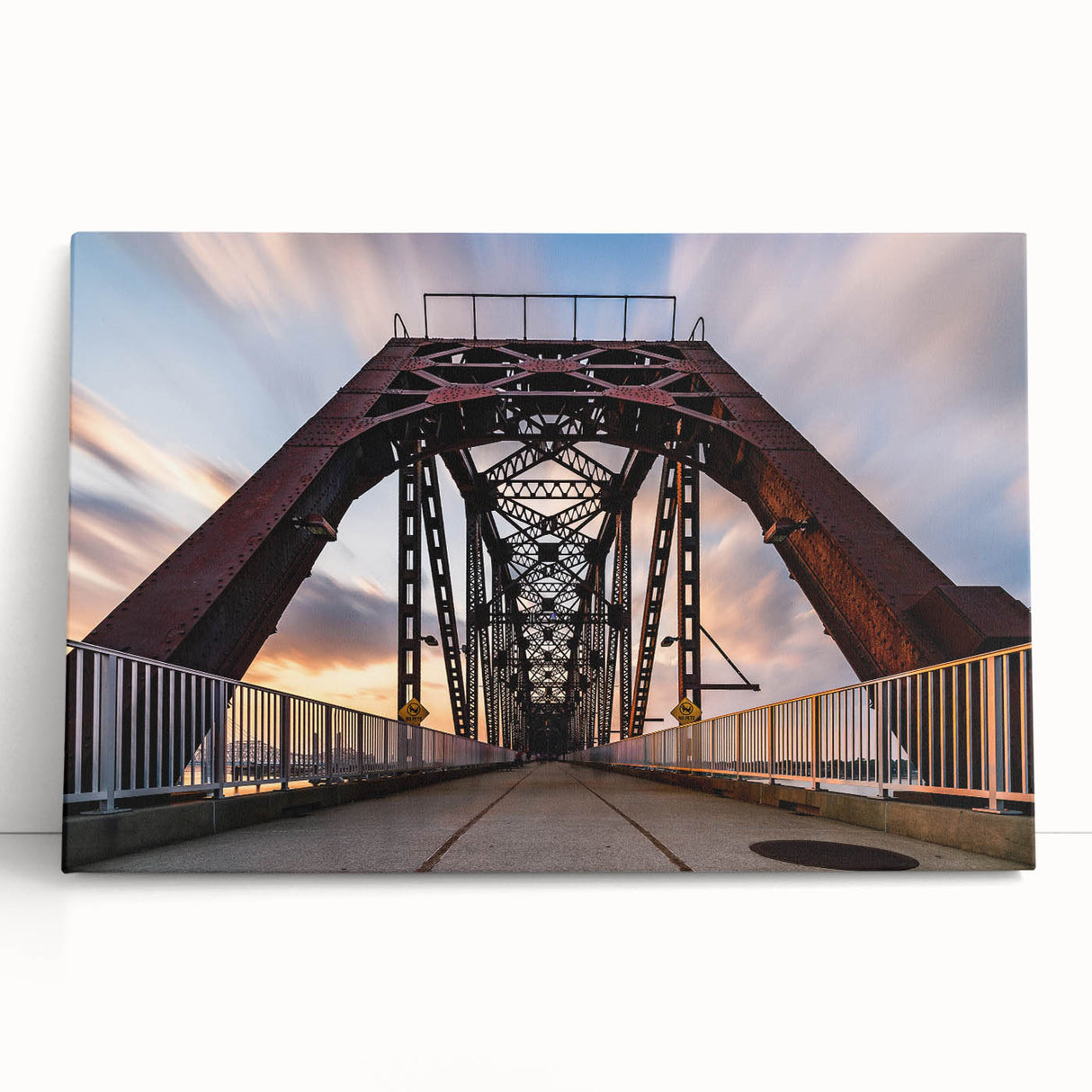 Large black and white stretched canvas of Kentucky scenery, ideal for kitchen or bedroom wall art.