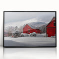 Large abstract wall art depicting a Vermont landscape in muted earth tones on a framed acrylic.