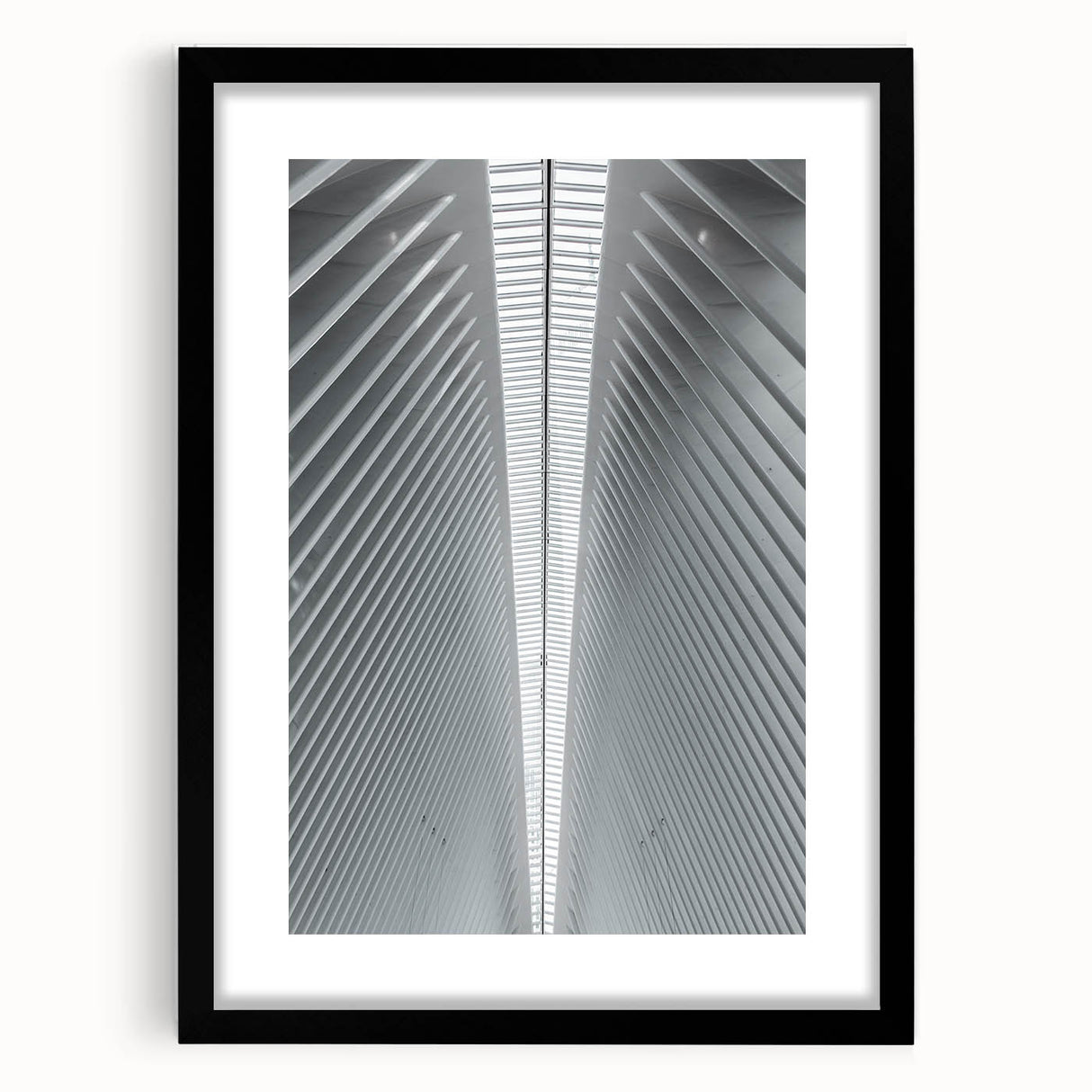 Extra large abstract art print of Seattle skyline with vibrant, colorful textures on a black framed canvas.