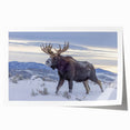 Rolled print of the Grand Tetons in muted earth tones, ideal for art wall dining room decor.